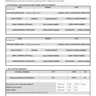 LIC 00A - Conversion - Resource Family Application