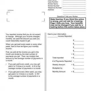 NA 1239 AR - Notice Of Action - Continuation Page - Annual Reporting Budget