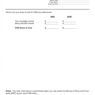 NA 1256 - Notice Of Action In-Home Supportive Services Share Of Cost