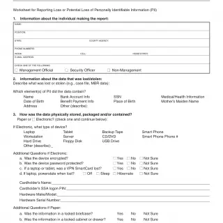 PI 1 - SSA Data Incident Report