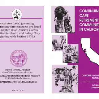 PUB 240 - Continuing Care Retirement Communities in California (Printing)