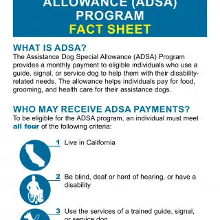 PUB 294L - Assistance Dog Special Allowance Program Fact Sheet