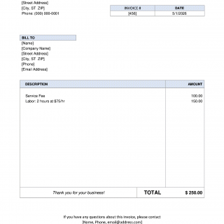 Invoice Format in Word (Free & Editable Template)