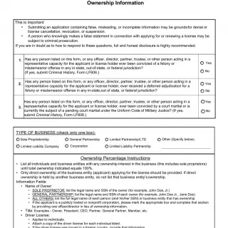 TxDMV LF601 - Ownership Information