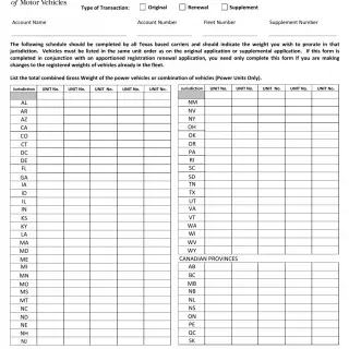 TxDMV MCD-357 - Texas IRP Cab Card Weight Schedule | FormsDocs.com