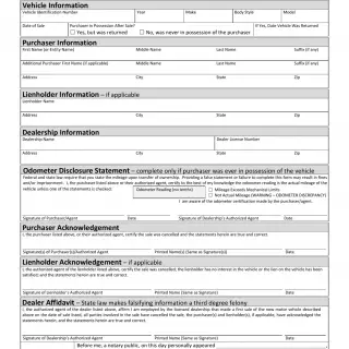 TxDMV VTR-17 - Title Revocation Affidavit for a First Sale