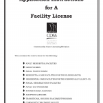 LIC 281 - Application Instructions for A Facility License