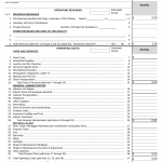 LIC 401 - Monthly Operating Statement