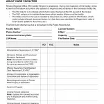 LIC 9120A - Licensed Facility Inspection Checklist Adult Care Facilities