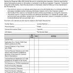 LIC 9121 - Facility Visit Checklist Family Child Care