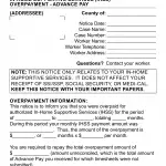 NA 1282L - Notice Of Action In-Home Supportive Services Overpayment - Advance Pay