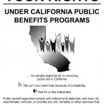 PUB 13L - Your Rights Under California Public Benefits Programs - For People Applying For Or Receiving Public Aid In California