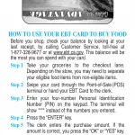 PUB 390 - California Electronic Benefit Transfer (EBT) Card - How To Use Your EBT Card To Buy Food - Single Column