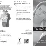 PUB 400 - Safely Surrendered Baby Campaign Brochure (Black & White)