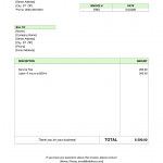 Standard Invoice Word Template (DOCX) – Editable Invoice Format