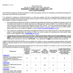 OCFS-6000 - Packet - Required Forms and Clearance List