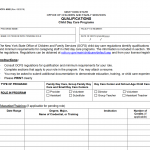OCFS-6002 - Qualifications-Child Day Care Programs