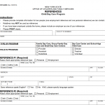 OCFS-6003 - References-Child Day Care Programs