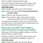 PUB 389 - California Electronic Benefit Transfer (EBT) Card - How To Use Your EBT Card To Make A Purchase.