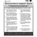 PUB 393 - Notification of Parents' Rights - Child Care Center