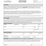 TxDMV VTR-406 - Application for Peace Officer License Plates